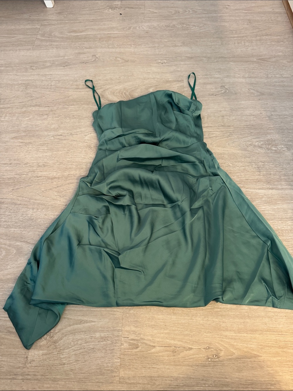 Selfie Leslie Emerald Green Slip Dress